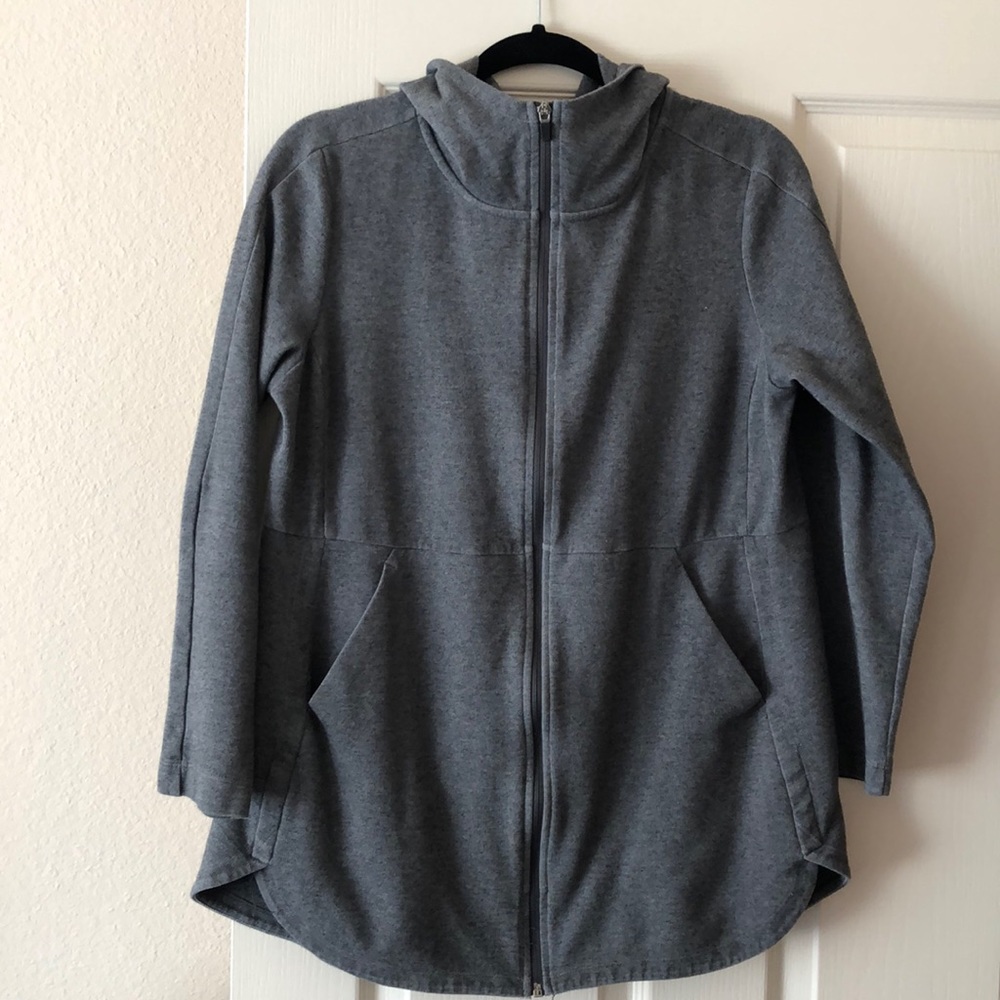 Large women’s athletic full zip jacket